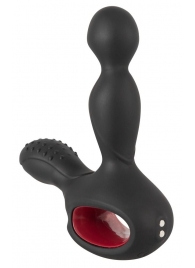 Черный вибромассажер простаты с нагревом и ротацией Prostate Plug - 14,5 см. - Orion - в Копейске купить с доставкой