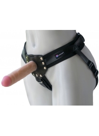Черный пояс-трусики с двумя насадками  Экзотик-Linda  - 15,5 и 10,5 см. - LOVETOY (А-Полимер) - купить с доставкой в Копейске