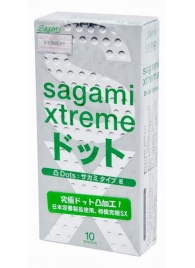 Презервативы Sagami Xtreme Type-E с точками - 10 шт. - Sagami - купить с доставкой в Копейске