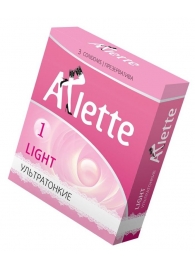 Ультратонкие презервативы Arlette Light - 3 шт. - Arlette - купить с доставкой в Копейске