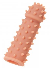 Телесная реалистичная насадка KOKOS Extreme Sleeve 03 с дополнительной стимуляцией - 12,7 см. - KOKOS - в Копейске купить с доставкой