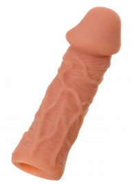 Телесная реалистичная насадка KOKOS Extreme Sleeve 05 с дополнительной стимуляцией - 12,7 см. - KOKOS - в Копейске купить с доставкой