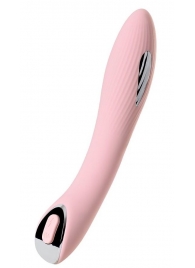 Розовый силиконовый вибратор с электростимуляцией TESLA G-POINT - 21 см. - ToyFa - купить с доставкой в Копейске