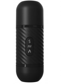 Черный вибромассажер с функцией поступательных движений Ass Thruster - Pipedream - купить с доставкой в Копейске