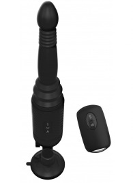 Черный вибромассажер с функцией поступательных движений Ass Thruster - Pipedream - купить с доставкой в Копейске