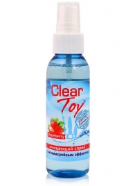 Очищающий спрей для игрушек CLEAR TOY Strawberry - 100 мл. - Биоритм - купить с доставкой в Копейске