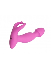 Розовый стимулятор простаты с усиками - 15 см. - 4sexdreaM - в Копейске купить с доставкой