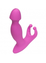 Розовый стимулятор простаты с усиками - 15 см. - 4sexdreaM - в Копейске купить с доставкой