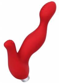 Красный силиконовый вибростимулятор простаты Proman - 12,5 см. - ToyFa - в Копейске купить с доставкой