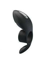 Черное кольцо на пенис с вибрацией Vibration Penis Sleeve - Baile - в Копейске купить с доставкой