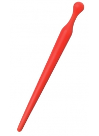 Красный силиконовый уретральный плаг - 10 см. - ToyFa - купить с доставкой в Копейске