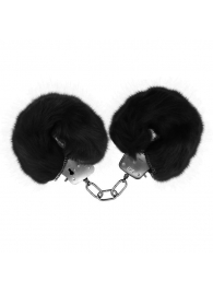 Черные меховые наручники Love с ключиками - Baile - купить с доставкой в Копейске