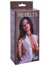 Коричневый поводок и чокер с кольцом Sofi - Rebelts - купить с доставкой в Копейске