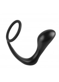 Эрекционное кольцо с анальной пробкой Ass-Gasm Cockring Plug - Pipedream - в Копейске купить с доставкой