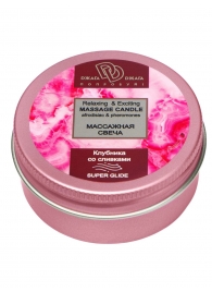 Массажная свеча  Клубника в сливках - БиоМед - купить с доставкой в Копейске