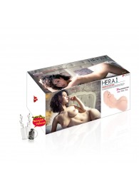 Реалистичный торс девушки Hera 1 с тремя отверстиями и вибрацией - KOKOS - в Копейске купить с доставкой