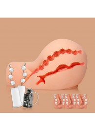 Мастурбатор-полуторс Oknyeo с вибрацией, ротацией и голосом - KOKOS - в Копейске купить с доставкой