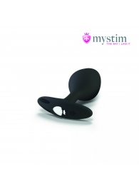 Черная пробка Mystim Rocking Vibe S с возможностью подключения к электростимулятору - 9,7 см. - MyStim - купить с доставкой в Копейске