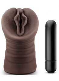 Коричневый мастурбатор-вагина Alexis - Blush Novelties - в Копейске купить с доставкой