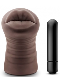 Коричневый мастурбатор-ротик Renee - Blush Novelties - в Копейске купить с доставкой