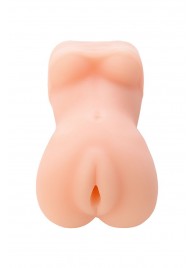 Телесный мастурбатор в виде женской фигурки - Toyfa Basic - в Копейске купить с доставкой