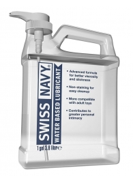 Канистра лубриканта Swiss Navy Water Based Lube на водной основе - 3,8 л. - Swiss navy - купить с доставкой в Копейске