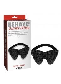 Черная маска на глаза Behave - Chisa - купить с доставкой в Копейске