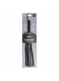 Черная плеть Easytoys Flogger With Metal Grip - 38 см. - Easy toys - купить с доставкой в Копейске
