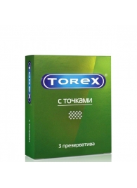 Текстурированные презервативы Torex  С точками  - 3 шт. - Torex - купить с доставкой в Копейске