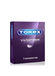 Презервативы Torex  Ультратонкие  - 3 шт. - Torex - купить с доставкой в Копейске