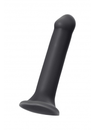 Черный фаллос на присоске Silicone Bendable Dildo XL - 20 см. - Strap-on-me - купить с доставкой в Копейске
