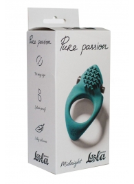 Зеленое эрекционное виброкольцо Pure Passion Midnight - Lola Games - в Копейске купить с доставкой