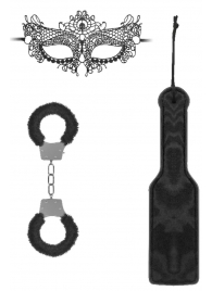 Черный игровой набор Introductory Bondage Kit №4 - Shots Media BV - купить с доставкой в Копейске