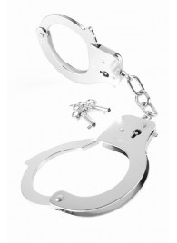 Металлические серебристые наручники Designer Metal Handcuffs - Pipedream - купить с доставкой в Копейске