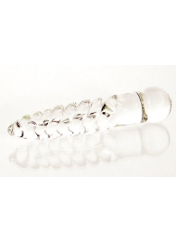 Фаллоимитатор-спираль из прозрачного стекла - 16 см. - Sexus