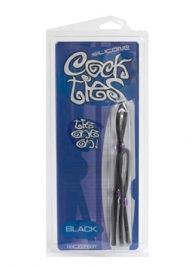 Набор черных эрекционных колец Cock ties - Doc Johnson - в Копейске купить с доставкой