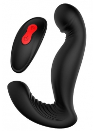 Черный вибромассажер простаты SWIRLING P-PLEASER - Dream Toys - в Копейске купить с доставкой