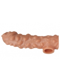 Насадка на фаллос с крупными бугорками EXTREME SLEEVE - 17,6 см. - KOKOS - в Копейске купить с доставкой