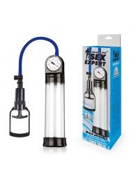 Прозрачная вакуумная помпа Sex Expert с манометром - Sex Expert - в Копейске купить с доставкой