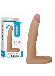 Телесная насадка-фаллоимитатор для двойного проникновения - 17 см. - Lovetoy - купить с доставкой в Копейске