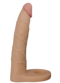 Телесная насадка-фаллоимитатор для двойного проникновения - 17 см. - Lovetoy - купить с доставкой в Копейске