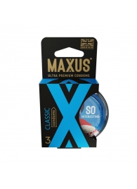 Классические презервативы в пластиковом кейсе MAXUS Classic - 3 шт. - Maxus - купить с доставкой в Копейске