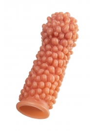 Телесная насадка с мягкими пузырьками - 16,5 см. - KOKOS - в Копейске купить с доставкой