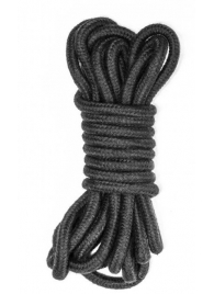 Черная веревка Do Not Disturb - 5 м. - Lola Games - купить с доставкой в Копейске