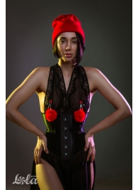 Зажимы на соски Angelic с красными меховыми шариками - Lola Games - купить с доставкой в Копейске