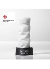 Белый 3D мастурбатор POLYGON - Tenga - в Копейске купить с доставкой