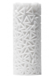 Белый 3D мастурбатор PILE - Tenga - в Копейске купить с доставкой