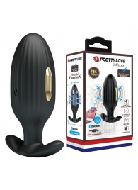 Черная анальная вибропробка с электростимуляцией Jefferson - 9,2 см. - Baile - купить с доставкой в Копейске