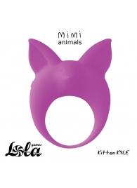 Фиолетовое эрекционное кольцо Kitten Kyle - Lola Games - в Копейске купить с доставкой