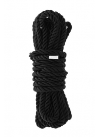 Черная веревка для шибари DELUXE BONDAGE ROPE - 5 м. - Dream Toys - купить с доставкой в Копейске